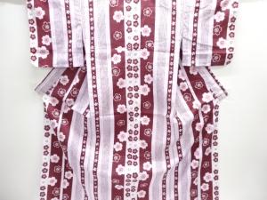 未使用品　ラビッサンルーチェ　縞に桜模様浴衣